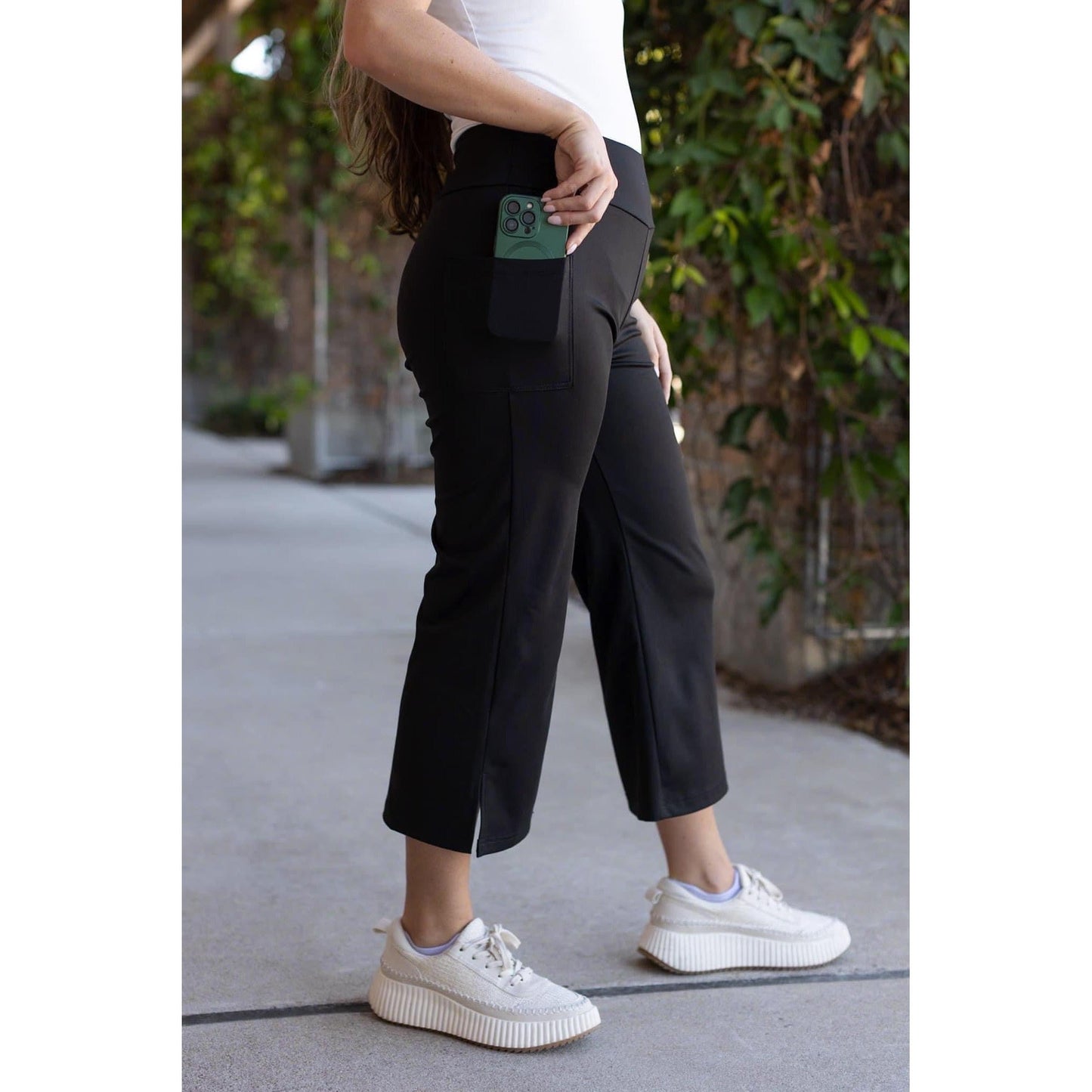 PreOrder  | The Gabriella -Black  High Waisted Gaucho Pants - Round 6