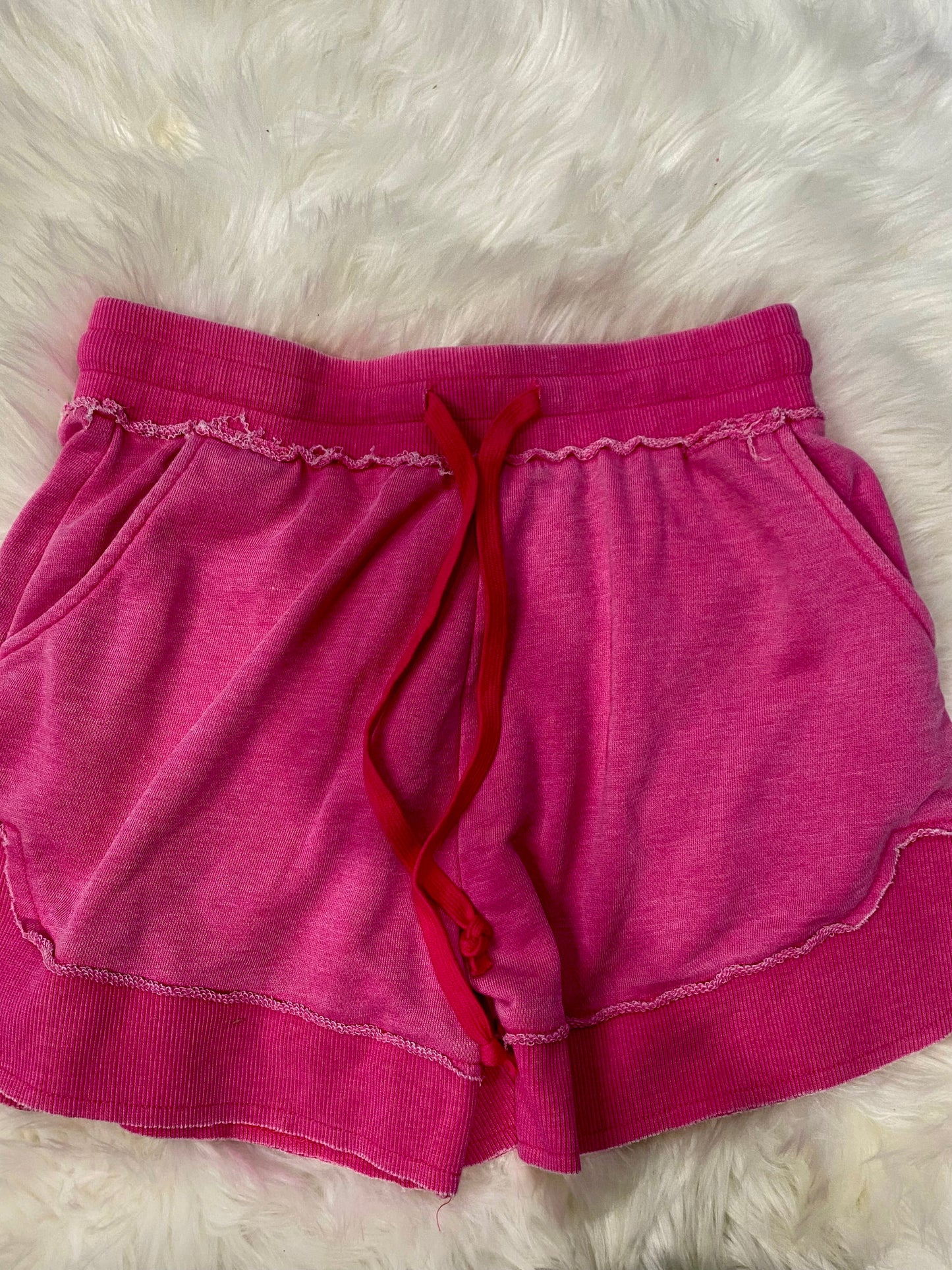 PreOrder | The Emelia Terry Cloth Shorts - Pink