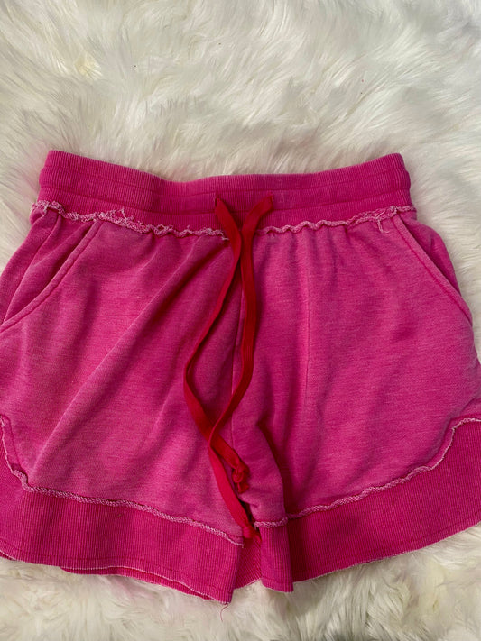 PreOrder | The Emelia Terry Cloth Shorts - Pink