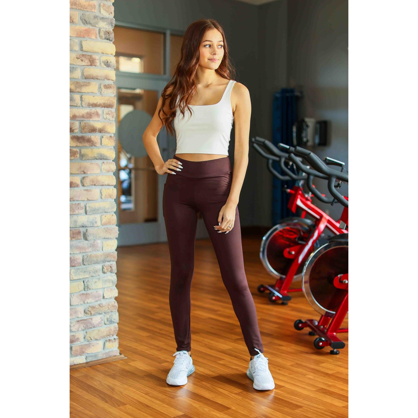 PreOrder | Brown FULL LENGTH Leggings with POCKET Round 3 - Luxe Leggings by Julia Rose®