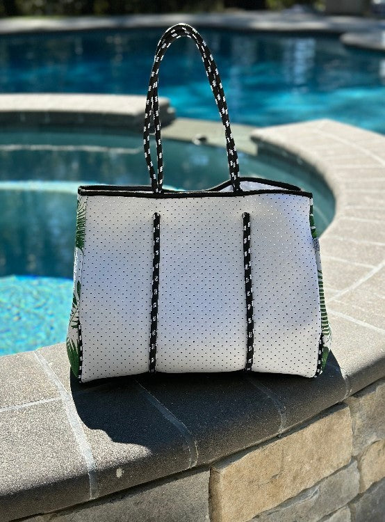 Ready to Ship | The Penny Palm Neoprene Tote