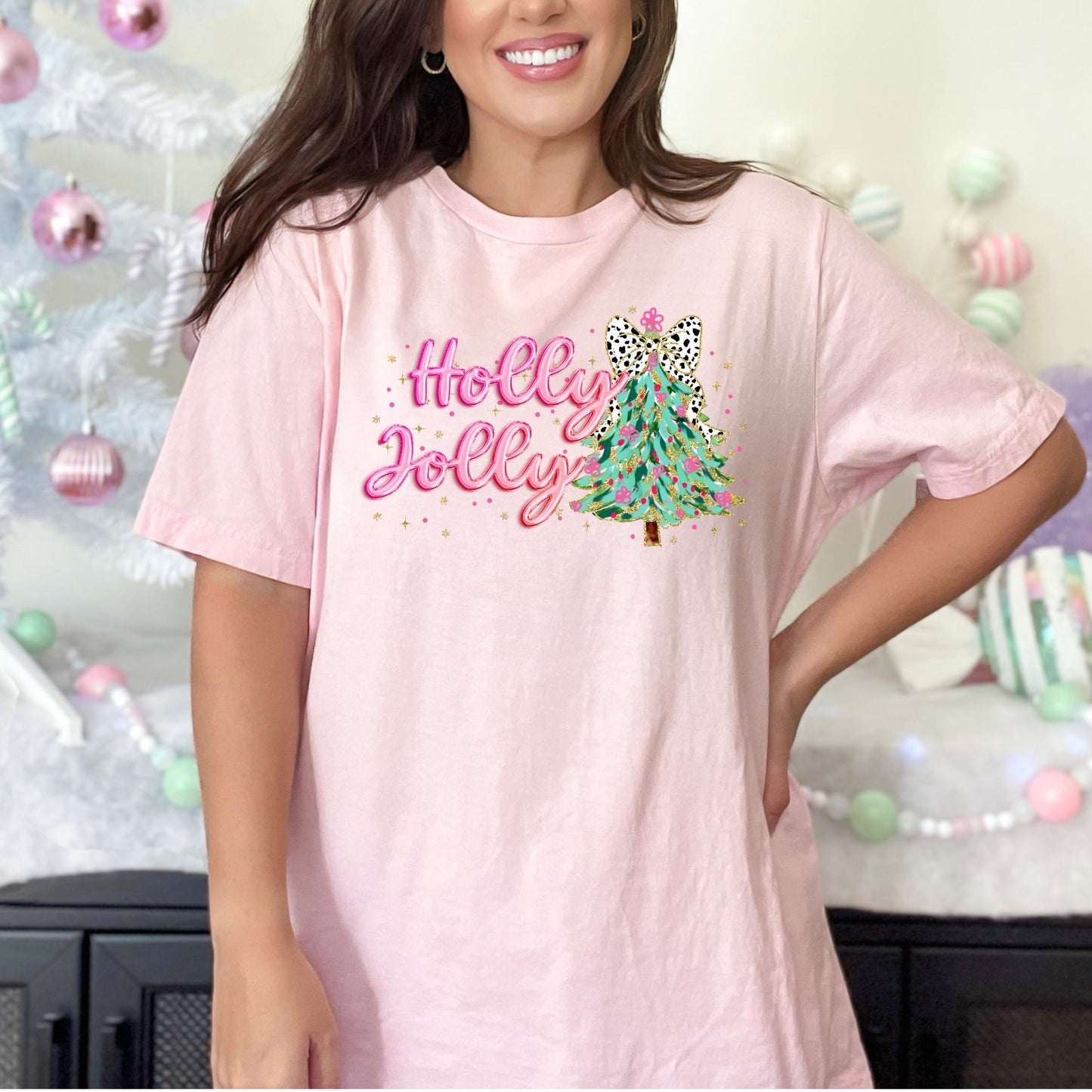 Pink Holly Jolly