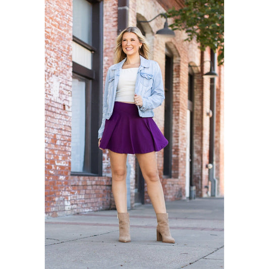 The Bailey Purple Skort