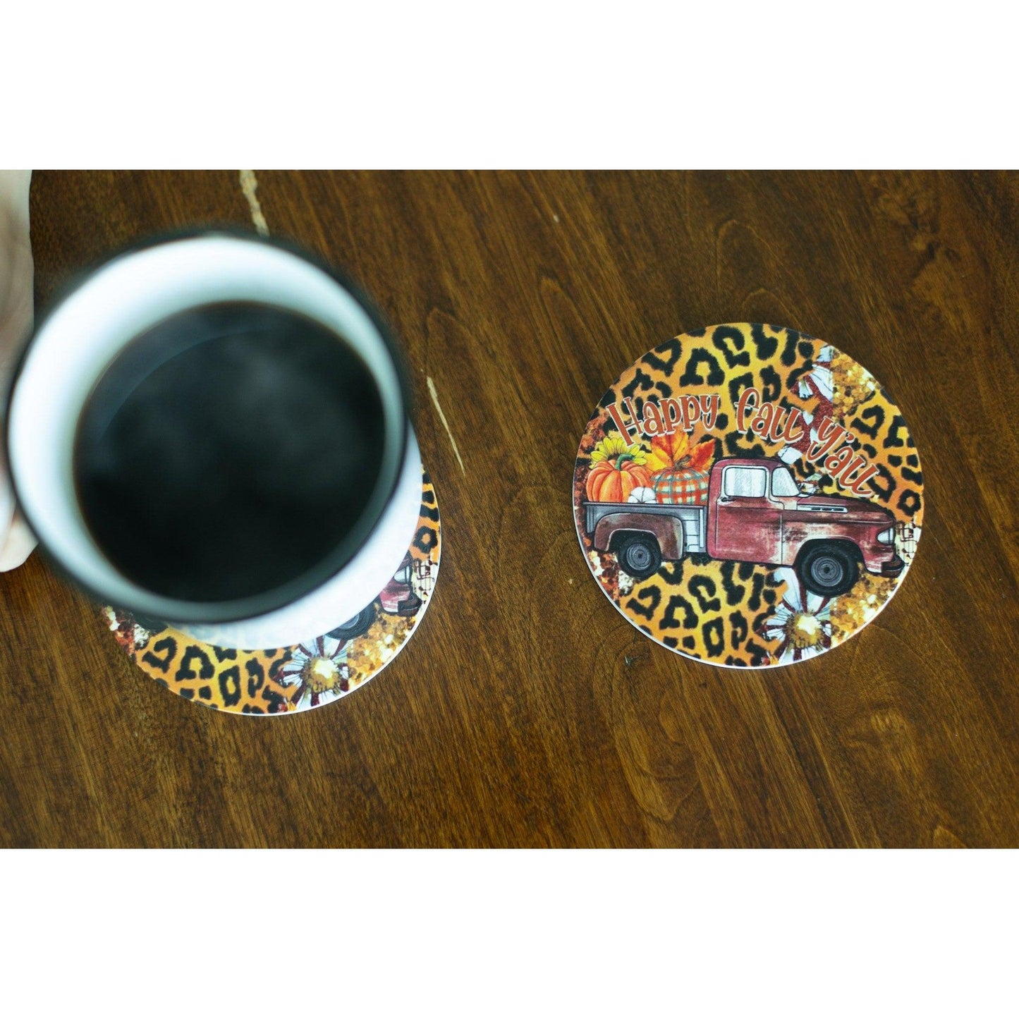 Ready to Ship | Happy Fall Y'all Coasters (Set of 2)