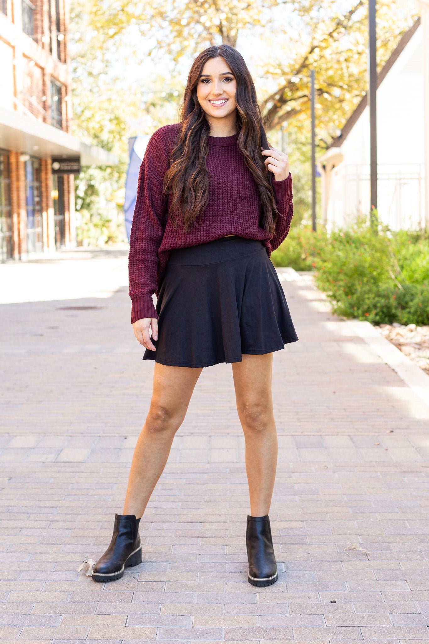 PreOrder | The Brielle Black Skort - Round 7