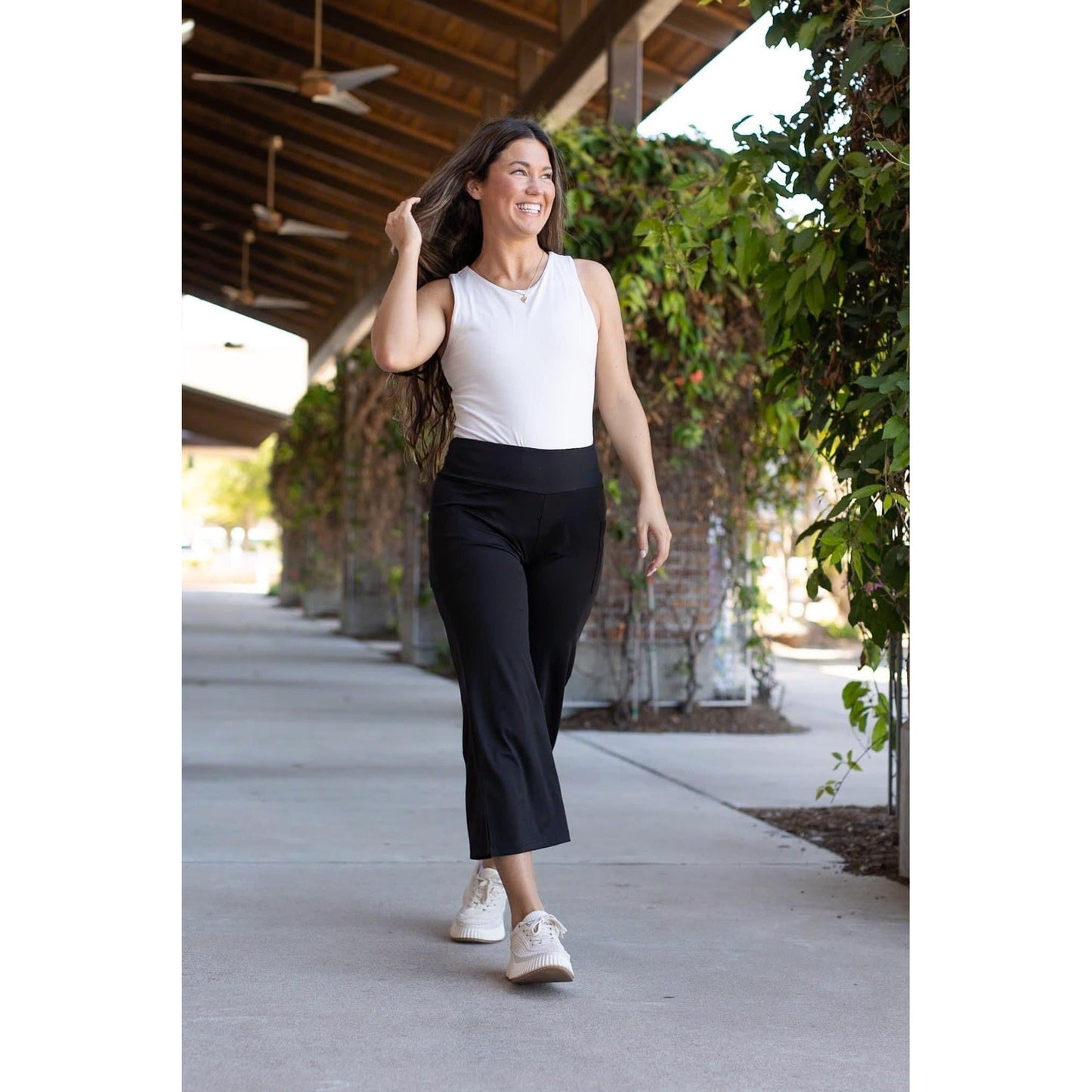 PreOrder  | The Gabriella -Black  High Waisted Gaucho Pants - Round 6