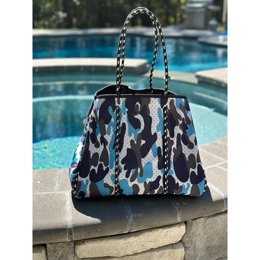 Ready to Ship | The Carly Camo Neoprene Tote