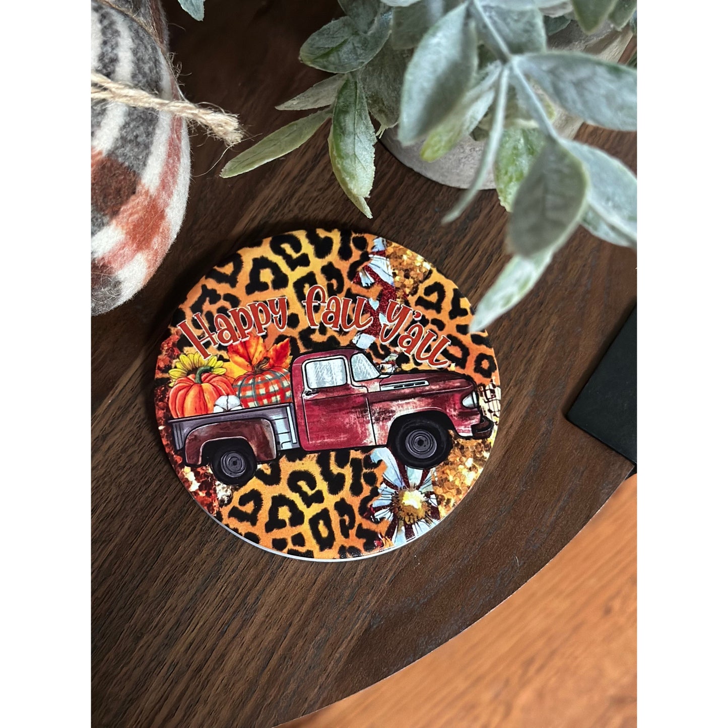 Ready to Ship | Happy Fall Y'all Coasters (Set of 2)