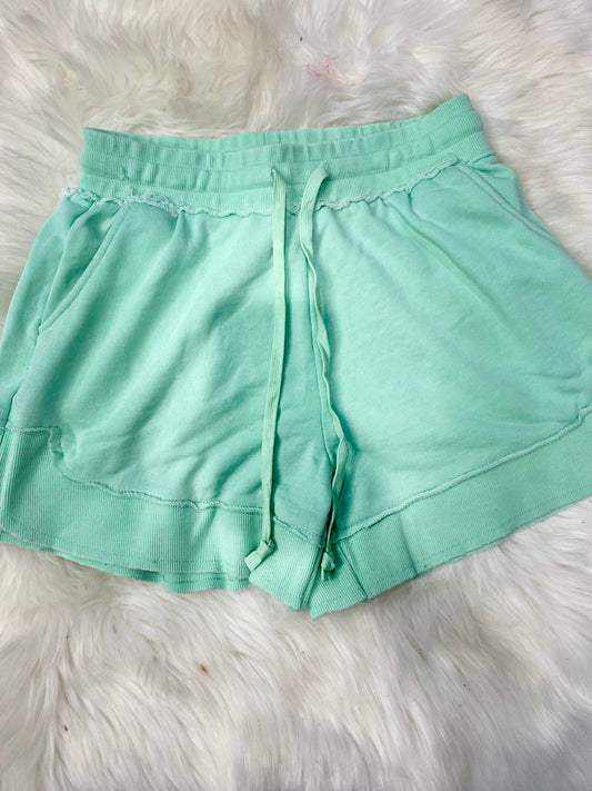 PreOrder | The Emelia Terry Cloth Shorts - Mint