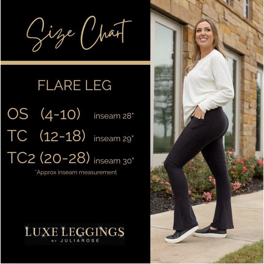 Ready to Ship | Navy FLARE Leggings with Pocket - Round 2